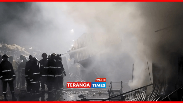 Touba : drame nocturne au marché Ocass, 34 cantines réduites en cendres Touba : drame nocturne au marché Ocass, 34 cantines réduites en cendres