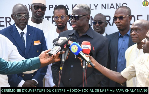 Prise en charge sanitaire et sociale des ASP et de leurs familles : l’ASP inaugure son Centre Médico-Social Maître Papa Khaly NIANG Prise en charge sanitaire et sociale des ASP et de leurs familles : l’ASP inaugure son Centre Médico-Social Maître Papa Khaly NIANG