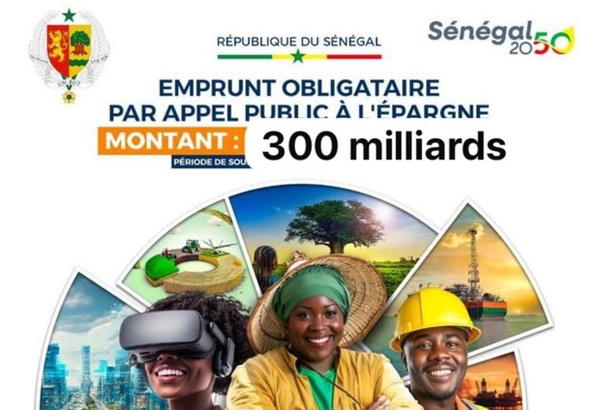 Appel public à l’épargne : l’État du Sénégal sollicite 300 milliards FCFA sur le marché financier de l’UEMOA Appel public à l’épargne : l’État du Sénégal sollicite 300 milliards FCFA sur le marché financier de l’UEMOA