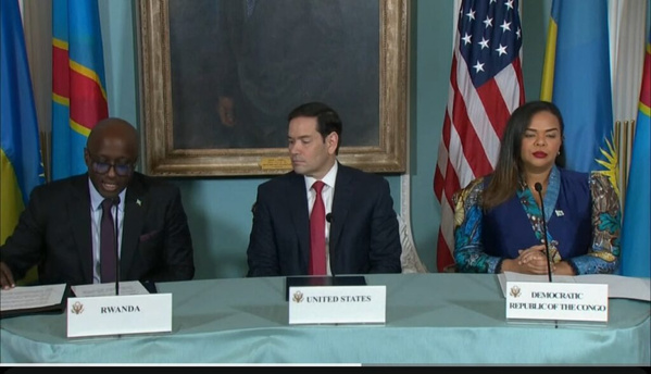 RDC – Rwanda : un accord de paix historique signé à Washington RDC – Rwanda : un accord de paix historique signé à Washington