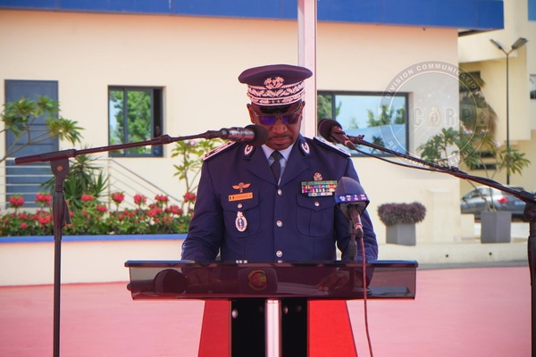 Gendarmerie nationale : les contingents SENFPU 1-18 et 2-18 de la MONUSCO reçoivent le drapeau national