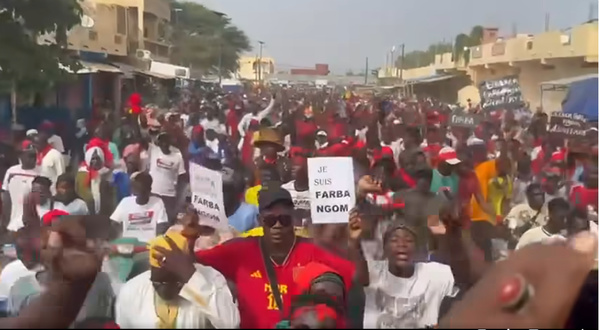 Ourossogui : une marche monstre pour exiger la libération de Farba Ngom Ourossogui : une marche monstre pour exiger la libération de Farba Ngom