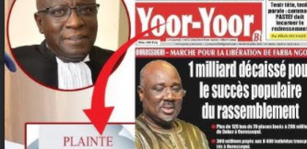 Plainte pour diffamation : le comité de libération de farba ngom attaque le journal yoor-yoor Plainte pour diffamation : le comité de libération de farba ngom attaque le journal yoor-yoor