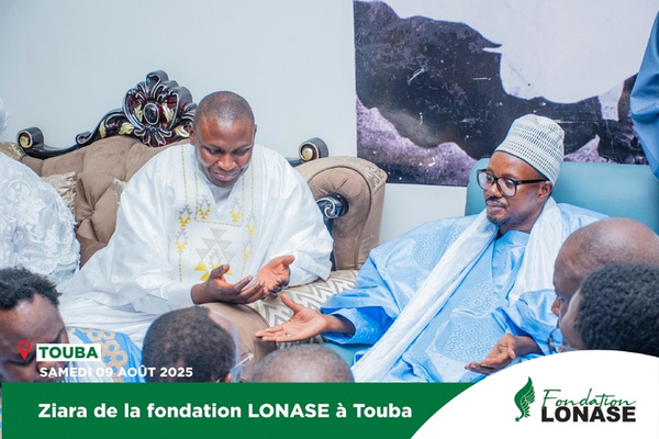 Magal 2025 : Le DG de la LONASE, Toussaint Manga, accueilli par le Khalife général des Mourides