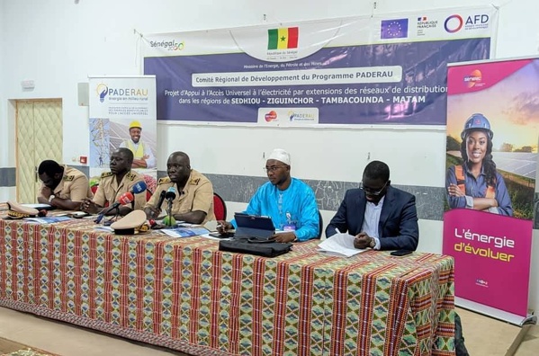 Ziguinchor : comité régional de développement sur l’électrification rurale dans le cadre du programme paderau