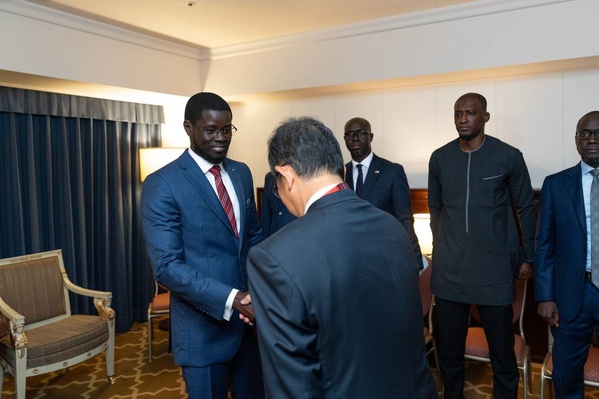 Yokohama – Le Président sénégalais Bassirou Diomaye Faye reçoit les dirigeants du Keidanren Yokohama – Le Président sénégalais Bassirou Diomaye Faye reçoit les dirigeants du Keidanren