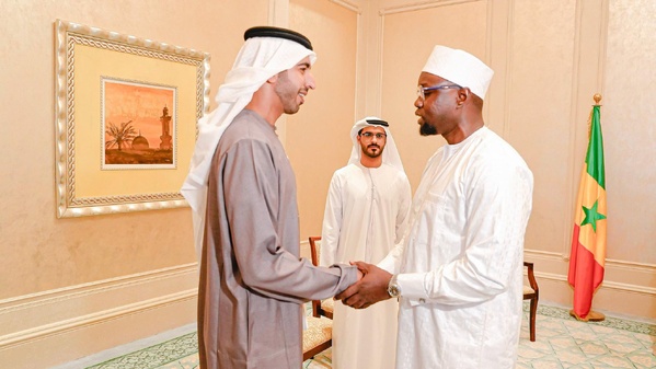 Sénégal-Émirats : Ousmane Sonko reçoit le ministre émirati chargé des Affaires africaines Sénégal-Émirats : Ousmane Sonko reçoit le ministre émirati chargé des Affaires africaines