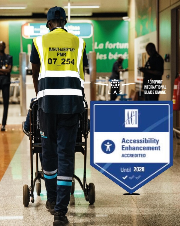 Aéroport Blaise Diagne : une première en Afrique avec l’accréditation internationale pour l’accessibilité Aéroport Blaise Diagne : une première en Afrique avec l’accréditation internationale pour l’accessibilité