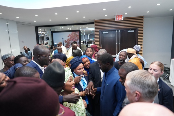 Rencontre du Président Bassirou Diomaye Faye avec la diaspora sénégalaise aux États-Unis