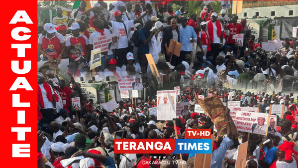 Louga : mobilisation massive pour exiger la libération de Moustapha Diop