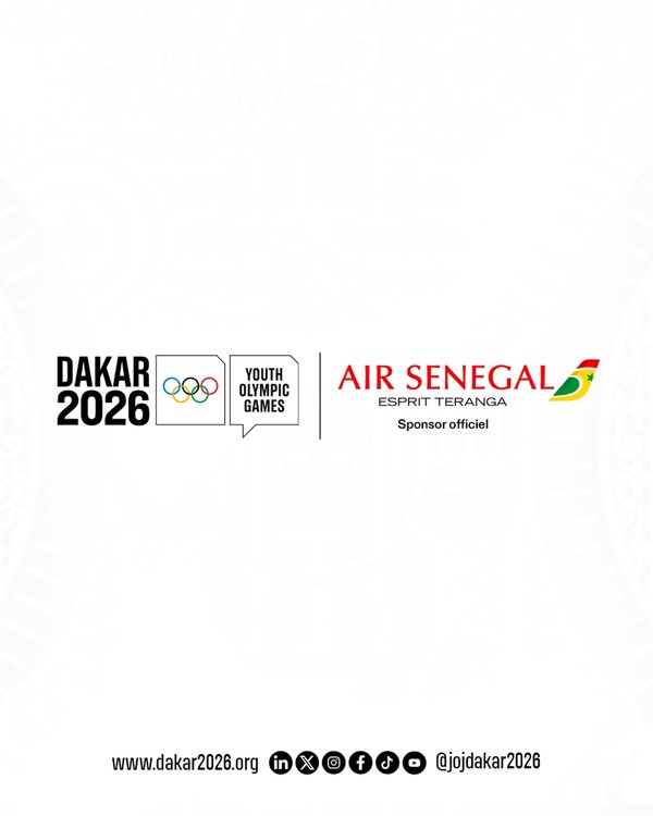 Air Sénégal, transporteur officiel des Jeux Olympiques de la Jeunesse Dakar 2026 Air Sénégal, transporteur officiel des Jeux Olympiques de la Jeunesse Dakar 2026
