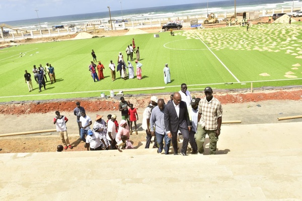 Barthelemy Dias visite le chantier du stade de Cambérène: “Dakar bi ñu bokk” poursuit sa dynamique de modernisation sportive