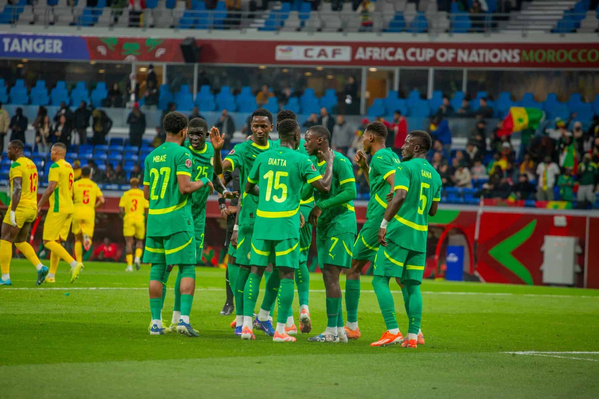 CAN 2025: Le Sénégal renverse le Soudan et mène 2-1 à la pause grâce à un doublé de Pape Gueye
