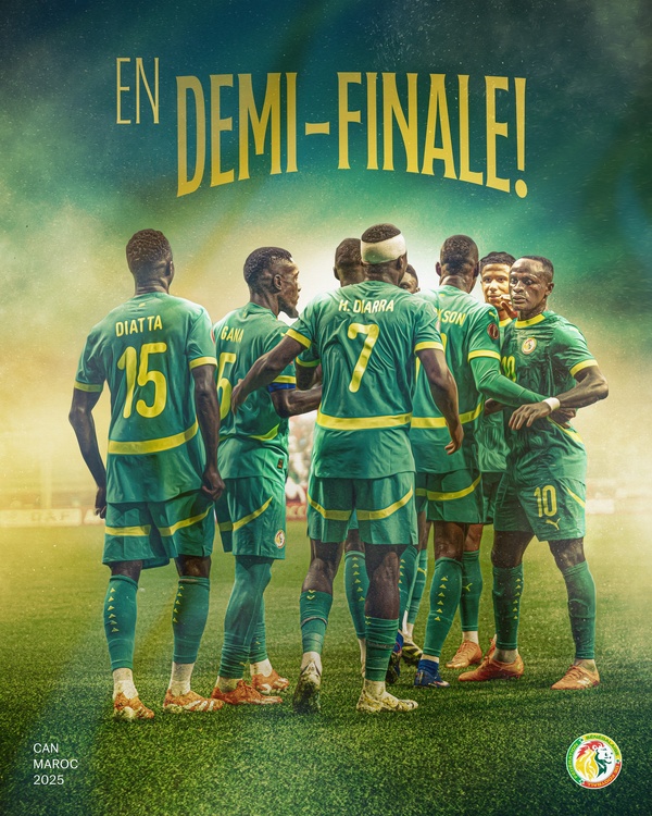 CAN 2025 : Le Sénégal dompte le Mali et s’envole en demi-finale ! CAN 2025 : Le Sénégal dompte le Mali et s’envole en demi-finale !