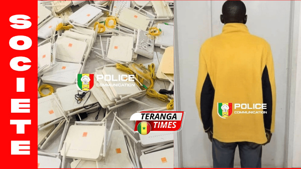 Thiaroye: La police démantèle un réseau de recel de modems Wi-Fi. 97 terminaux volés saisis Thiaroye: La police démantèle un réseau de recel de modems Wi-Fi. 97 terminaux volés saisis