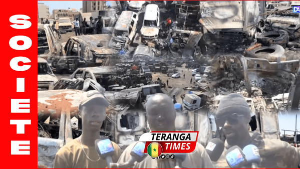 Sinistre à Keur Massar: Un garage mécanique ravagé par les flammes, 18 véhicules calcinés