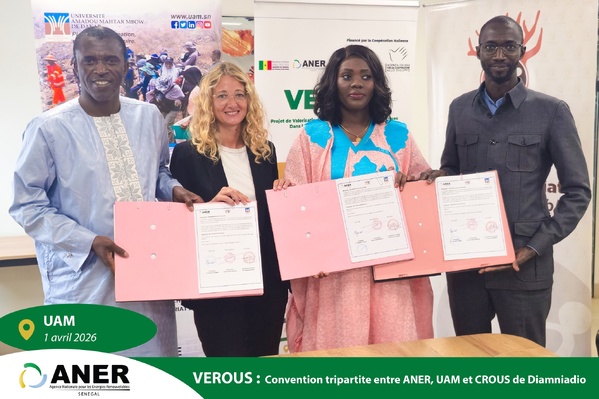 Projet VEROUS : L’UAM de Dakar et l’ANER s’unissent pour transformer les déchets en biogaz Projet VEROUS : L’UAM de Dakar et l’ANER s’unissent pour transformer les déchets en biogaz