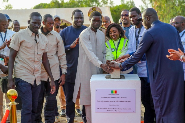 Kolda: Le Président Bassirou Diomaye Faye lance le Pôle mère-enfant et inaugure le SAMU interrégional