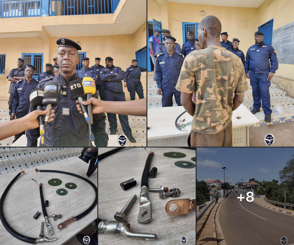 Guinée: Le nouveau pont de Kakimbo déjà vandalisé, un suspect aux mains de la police