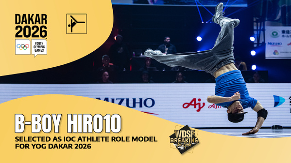 JOJ Dakar 2026 : Le prodige japonais du Breaking, B-Boy Hiro10, désigné Athlète Modèle par le CIO