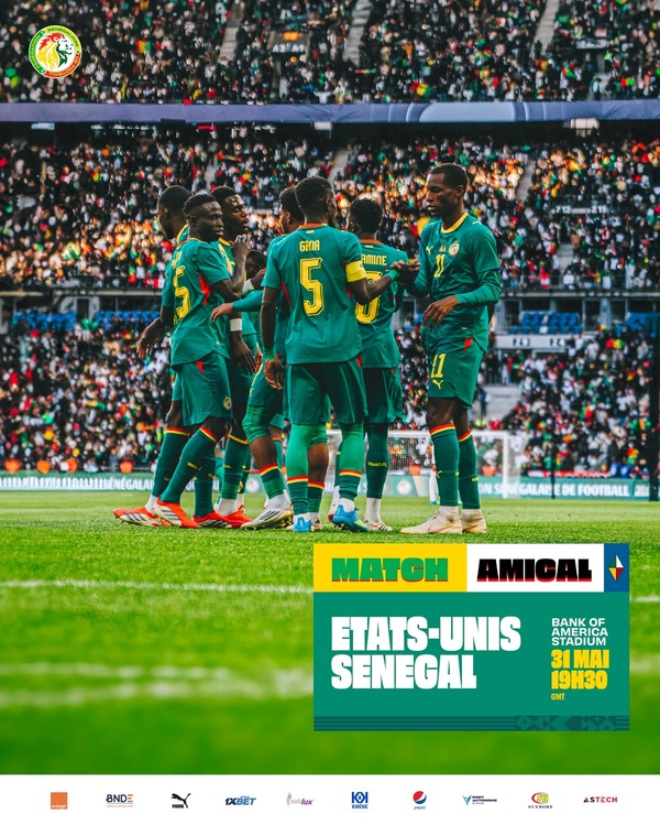 Préparation au Mondial 2026 : Le Sénégal affronte les États-Unis en match amical ce dimanche à Charlotte