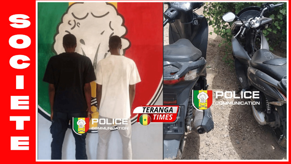Kaolack : La police démantèle un réseau de trafic de scooters entre Dakar et Kasnack grâce à la géolocalisation