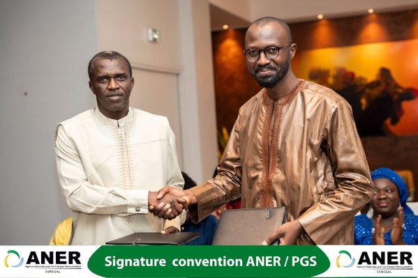 Transition énergétique au Sénégal : L’ANER et PGS Africa signent une convention de 30 milliards FCFA pour booster l’énergie verte Transition énergétique au Sénégal : L’ANER et PGS Africa signent une convention de 30 milliards FCFA pour booster l’énergie verte