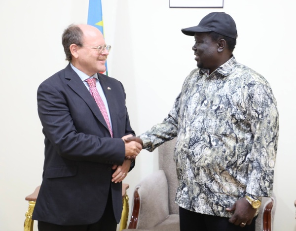Soudan du Sud: Le Vice-Président Hussein Abdelbagi et l'Ambassadeur britannique David Ashley planifient les élections de décembre 2026