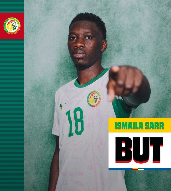 Mondial 2026: Ismaïla Sarr fait le break pour le Sénégal face à la Belgique en début de seconde période Mondial 2026: Ismaïla Sarr fait le break pour le Sénégal face à la Belgique en début de seconde période