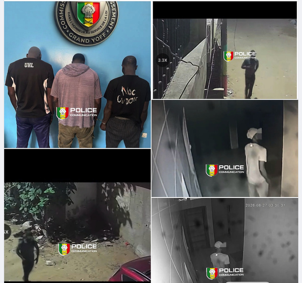 Sécurité à Dakar: la police de Grand Yoff démantèle un réseau de cambrioleurs chevronnés