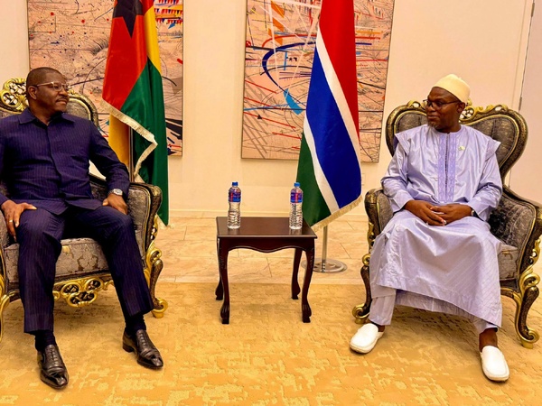 Gambie–Guinée-Bissau : le vice-président Mohammed B.S. Jallow accueille le Premier ministre Ilídio Vieira Té à Banjul