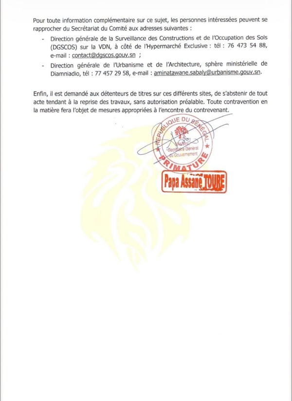 Après le départ d’Ousmane Sonko de la Primature, le dossier du foncier redémarre enfin Après le départ d’Ousmane Sonko de la Primature, le dossier du foncier redémarre enfin