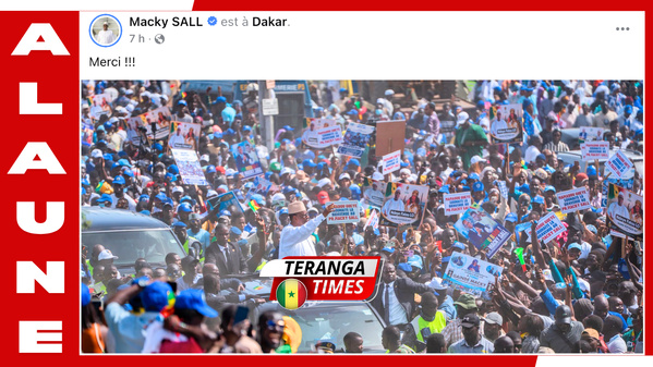 « Merci !!! » : Macky Sall exprime sa gratitude après l’accueil populaire exceptionnel à Dakar