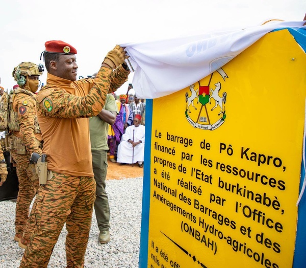 Burkina Faso : Le Capitaine Ibrahim TRAORÉ inaugure le barrage stratégique de Pô Kapro Burkina Faso : Le Capitaine Ibrahim TRAORÉ inaugure le barrage stratégique de Pô Kapro