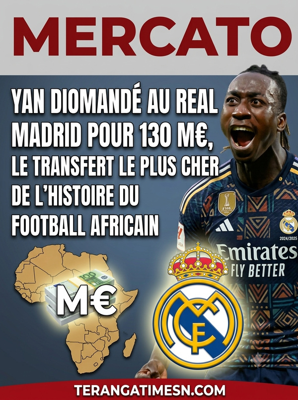 Mercato : Yan Diomandé au Real Madrid pour 130 M€, le transfert le plus cher de l'histoire du football africain