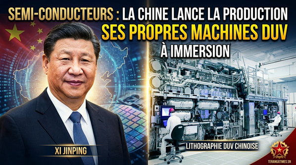Semi-conducteurs: la Chine lance la production de ses propres machines de lithographie DUV à immersion