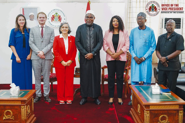 Partenariat UE-Gambie : La représentante de l'Union européenne reçue par le Vice-Président Mohammed B.S. Jallow