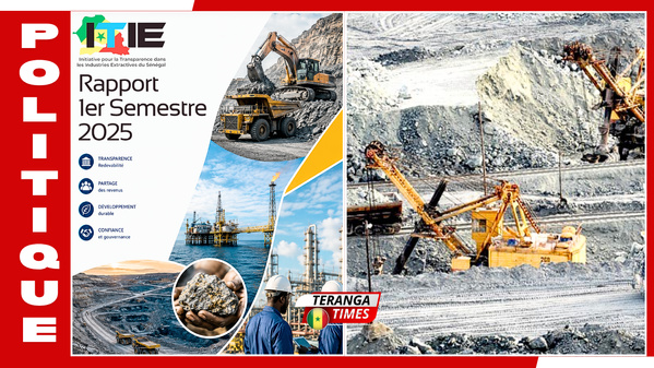 Sénégal: le secteur extractif a généré 303 milliards de FCFA au premier semestre 2025 Sénégal: le secteur extractif a généré 303 milliards de FCFA au premier semestre 2025