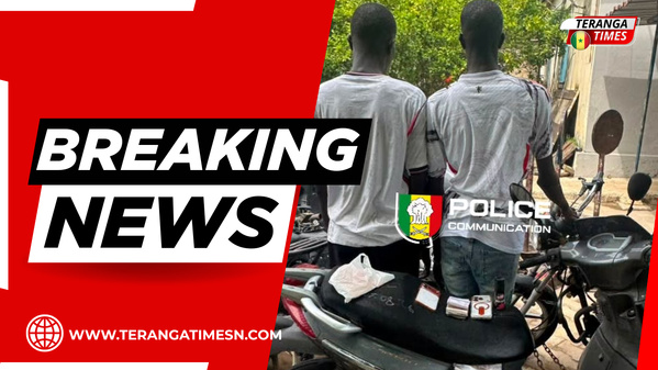 Dakar: Le Commissariat de la Médina interpelle deux malfaiteurs armés d’une bombe lacrymogène et spécialisés dans les vols à l’arrachée