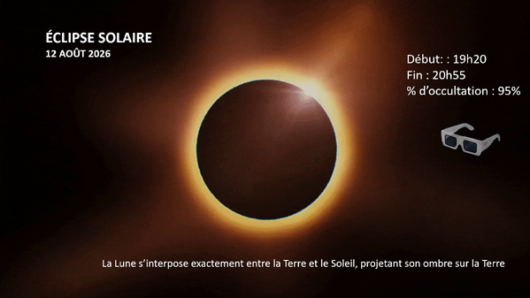 Éclipse solaire du 12 août 2026 : ce que les Sénégalais pourront observer à Dakar Éclipse solaire du 12 août 2026 : ce que les Sénégalais pourront observer à Dakar