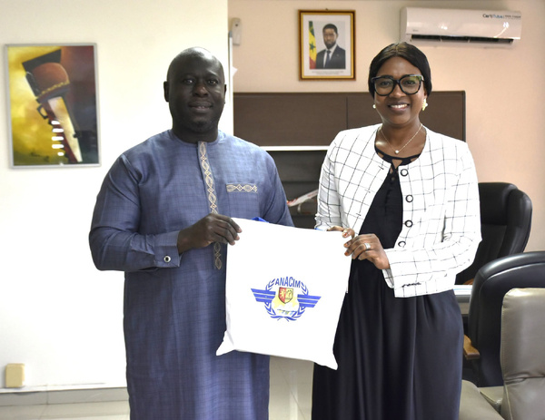 Liaison Dakar–Paris: La nouvelle Directrice d’Air France au Sénégal reçue par le DG de l’ANACIM, Dr Diaga Basse