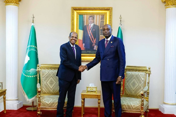 Indépendance du Congo: le Président de la Commission de l'Union africaine en visite à Brazzaville