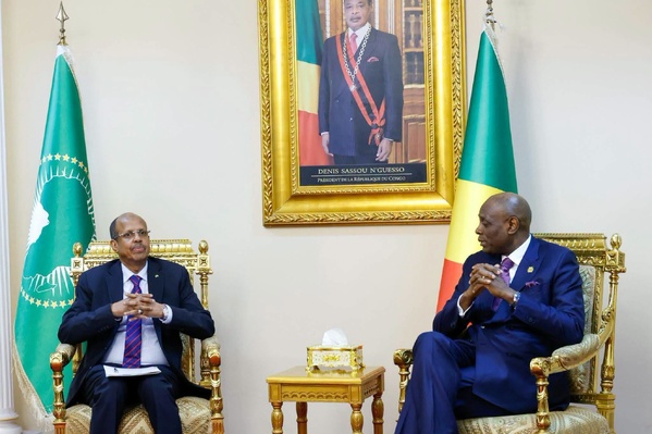 Indépendance du Congo: le Président de la Commission de l'Union africaine en visite à Brazzaville