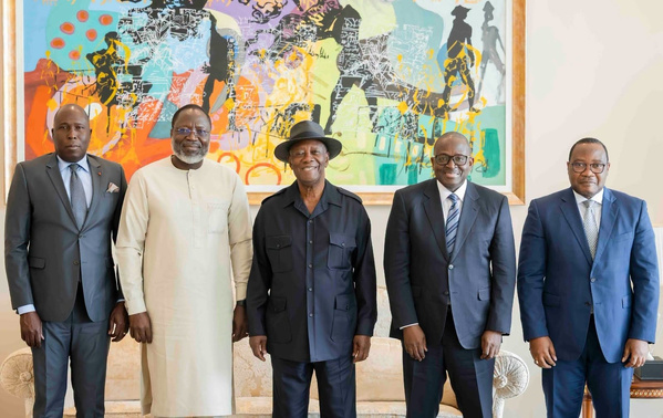 CEDEAO: Omar Alieu Touray effectue une visite d’adieux au président ivoirien Alassane Ouattara