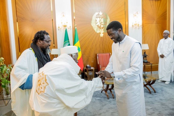 Présidence de la République: Le chef de l'État Bassirou Diomaye Faye reçoit le Khalife général de Darou Salam Chérif