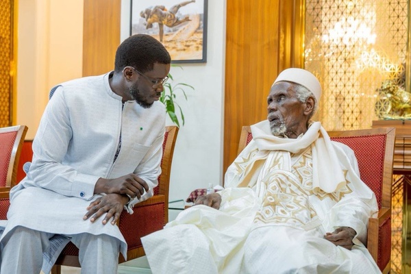 Présidence de la République: Le chef de l'État Bassirou Diomaye Faye reçoit le Khalife général de Darou Salam Chérif