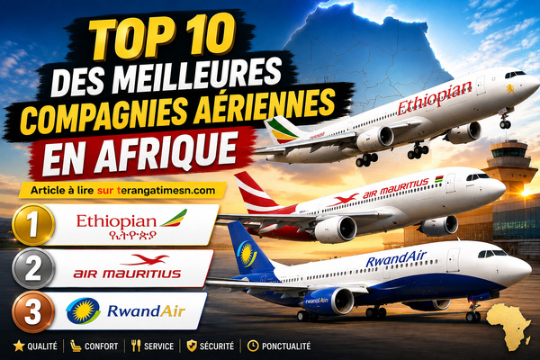 AVIATION: Le top 10 des meilleures compagnies aériennes en Afrique pour voyager en toute sécurité et confort
