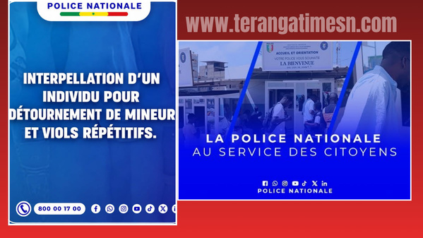 Jaxaay: Un individu interpellé pour détournement de mineur et viols répétés sur une adolescente de 13 ans Jaxaay: Un individu interpellé pour détournement de mineur et viols répétés sur une adolescente de 13 ans