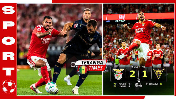 Liga Portugal : le Benfica se défait d'un Estoril accrocheur (2-1) à l'Estádio da Luz