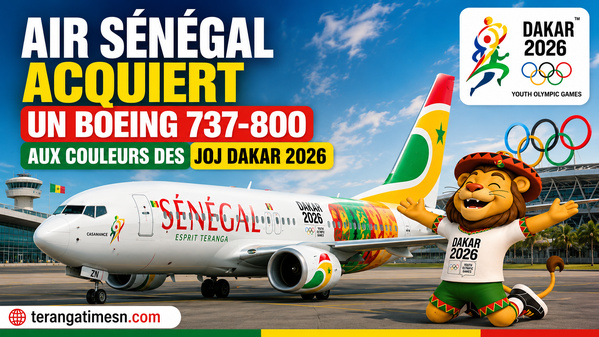 Souveraineté aérienne: Air Sénégal acquiert un Boeing 737-800 aux couleurs des JOJ Dakar 2026